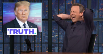 Seth Meyers Bursts Trump Supporters' Bubble With A Detail From Truth Social Filing