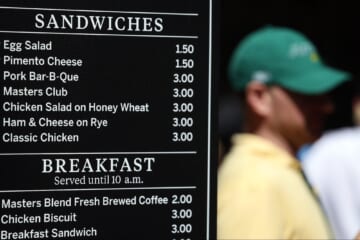 How Much Does Food Cost at the Masters? Menu, Prices, Drinks