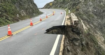 Chunk Of California's Highway 1 Collapses Into Ocean After Heavy Rain