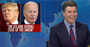 Colin Jost Hits Trump With Wicked Observation Over His Biden 'Cocaine' Talk