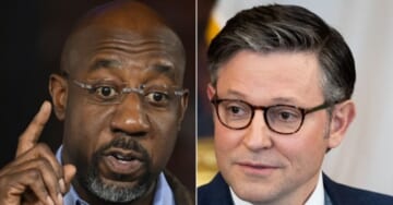 Raphael Warnock Schools Mike Johnson On Faith Over Trans Day Of Visibility Take